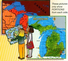 Michigan Student Desk Top Map